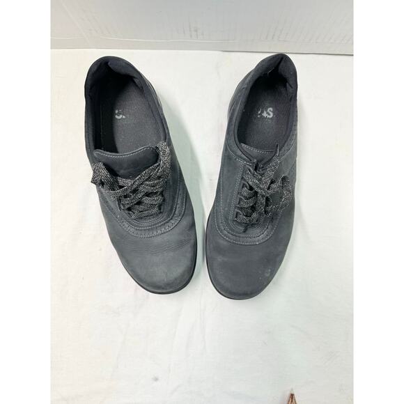 SAS Women's Walk Easy Nero Black Suede Shoes Size 9W SMADE IN USA - Picture 7 of 12